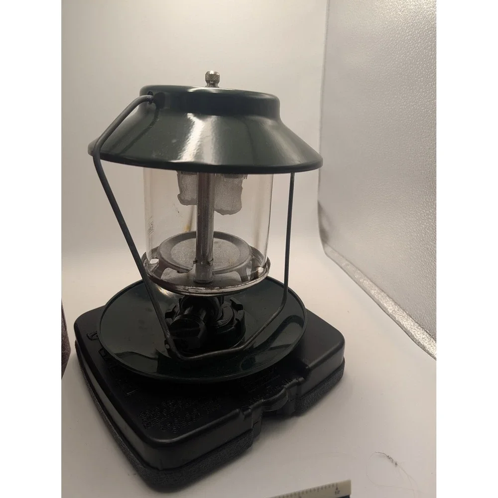 Coleman 5152C740 Two Mantle Propane Lantern with Hard Carry Case Combo Green